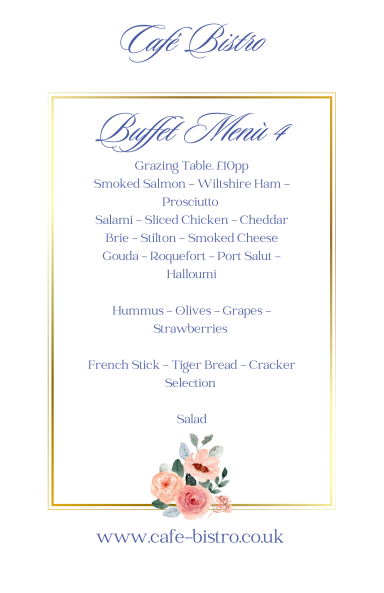 Buffet Menu 4